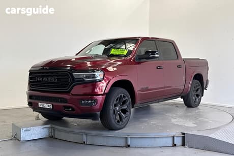 Red 2023 RAM 1500 Crew Cab Utility Limited Rambox (Hybrid)