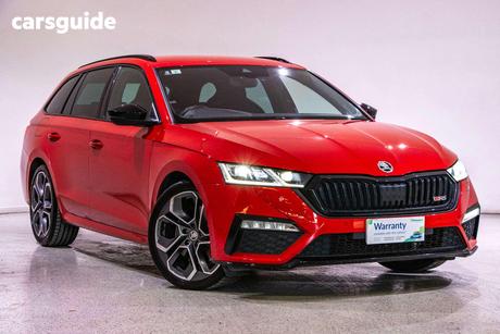 Red 2022 Skoda Octavia Wagon Rs