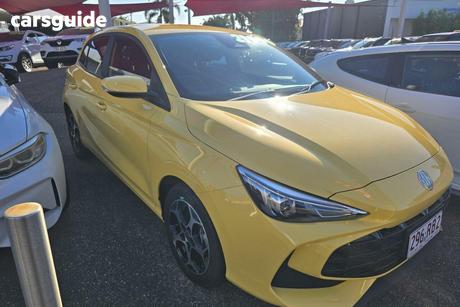 Yellow 2024 MG MG3 Hatchback Excite Hybrid+