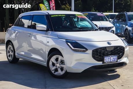White 2025 Suzuki Swift Hatchback Hybrid