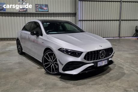 Silver 2023 Mercedes-Benz A35 Sedan 4Matic Mhev