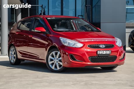 Red 2019 Hyundai Accent Hatchback Sport