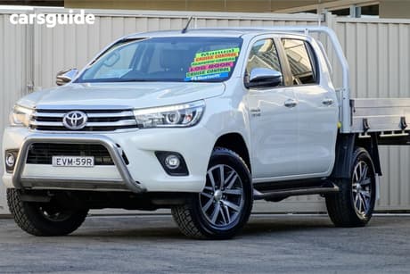 White 2018 Toyota Hilux Dual Cab Utility Sr5 (4X4)