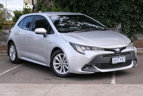 Silver 2024 Toyota Corolla Hatchback Ascent Sport Hybrid