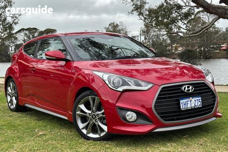 Red 2016 Hyundai Veloster Coupe Sr Turbo