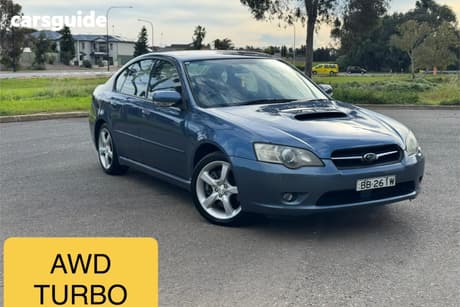 Blue 2004 Subaru Liberty Sedan Gt