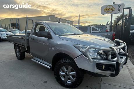 Silver 2017 Mazda BT-50 Cab Chassis Xt (4X4)