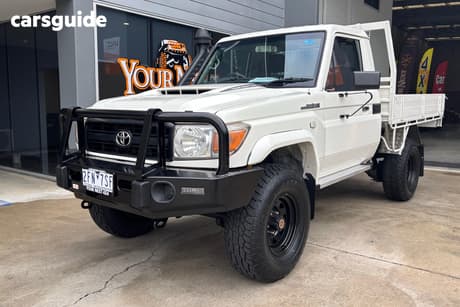 White 2020 Toyota Landcruiser Cab Chassis Workmate
