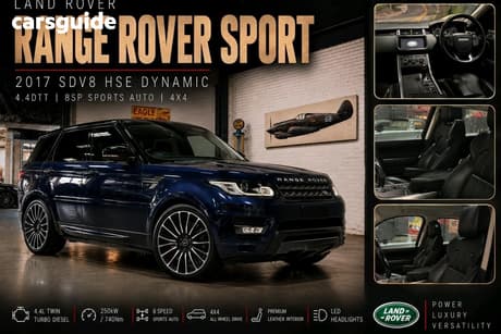 Blue 2017 Land Rover Range Rover Sport SUV SDV8 HSE DYNAMIC 4X4