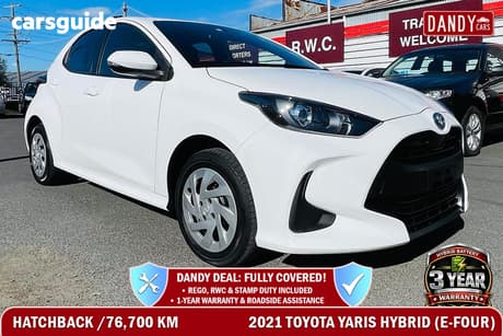 White 2021 Toyota Yaris Hatch