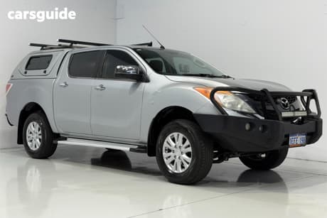 Silver 2013 Mazda BT-50 Dual Cab Utility Xtr (4X4)
