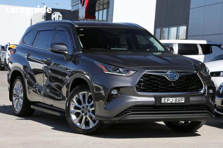 Silver 2021 Toyota Kluger Wagon Grande Hybrid Awd