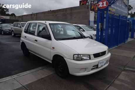 White 1997 Mazda 121 Hatchback Metro