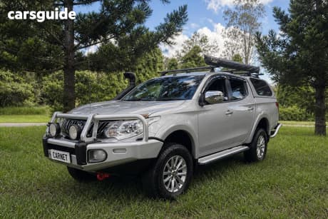 Silver 2015 Mitsubishi Triton Dual Cab Utility Glx