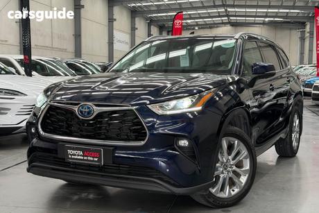 Blue 2024 Toyota Kluger Wagon Grande Hybrid Awd