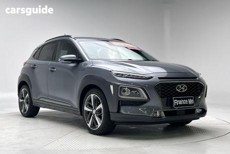 Silver 2017 Hyundai Kona Wagon Highlander