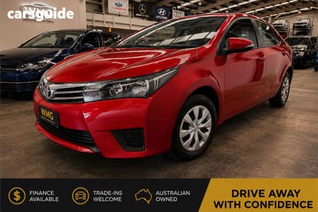 Red 2014 Toyota Corolla Sedan Ascent