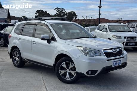 White 2014 Subaru Forester Wagon 2.5I Luxury Limited Edition