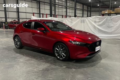 Red 2021 Mazda 3 Hatchback G20 Evolve