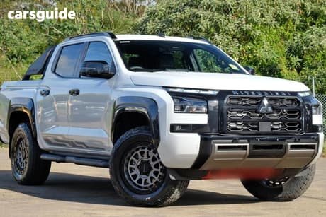 White 2026 Mitsubishi Triton Ute Tray GSR