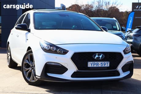 White 2020 Hyundai I30 Hatchback N Line Premium