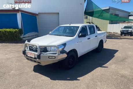 White 2018 Toyota Hilux Double Cab Pick Up Workmate