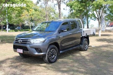 Grey 2017 Toyota Hilux Dual Cab Chassis Sr (4X4)