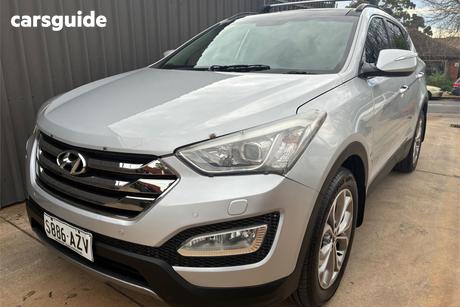 Silver 2013 Hyundai Santa FE Wagon Highlander Crdi (4X4)