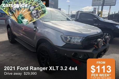Silver 2021 Ford Ranger Double Cab Chassis Xl 3.2 (4X4)