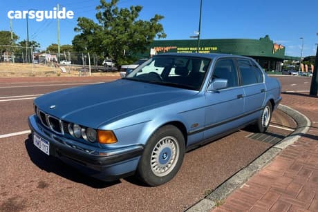 Blue 1992 BMW 7 Sedan 30I