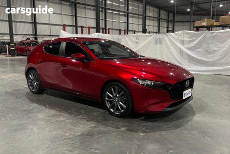 Red 2021 Mazda 3 Hatchback G20 Evolve