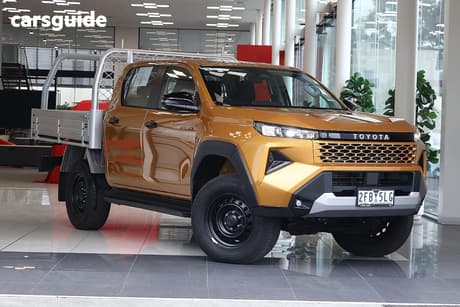 Yellow 2025 Toyota Hilux Double Cab Chassis Sr 48V (4X4)