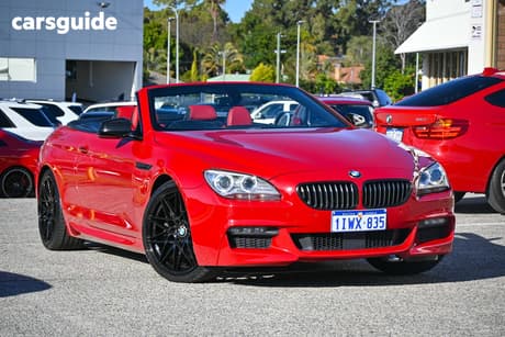 Red 2013 BMW 6 Series Convertible 640D