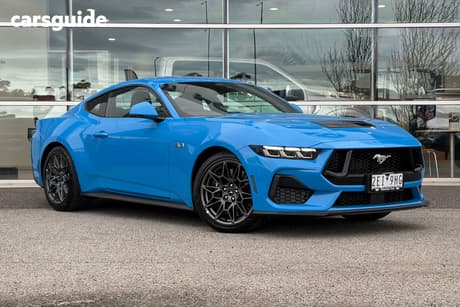 Blue 2025 Ford Mustang Fastback Dark Horse