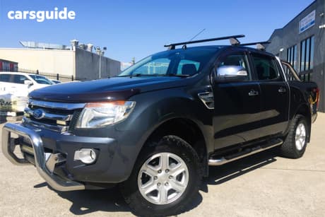 Grey 2014 Ford Ranger Dual Cab Utility Xlt 3.2 (4X4)