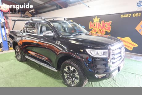 Black 2022 GWM UTE Dual Cab Utility Cannon-X (4X4)