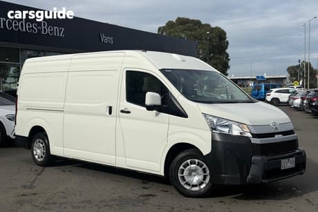 White 2023 Toyota HiAce Van Slwb Barn Door