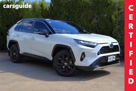 White 2021 Toyota RAV4 Wagon Xse (2Wd) Hybrid