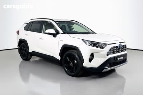 White 2019 Toyota RAV4 Wagon Cruiser Awd Hybrid