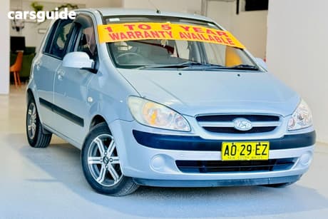 Silver 2007 Hyundai Getz Hatchback 1.6