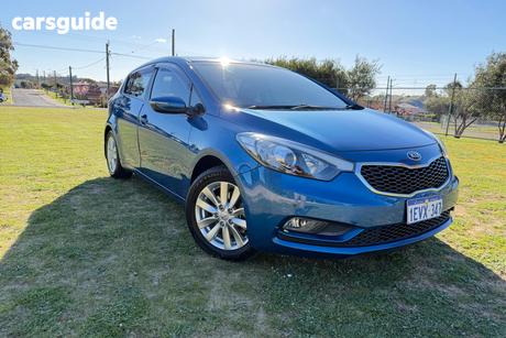 Blue 2014 Kia Cerato Hatchback S