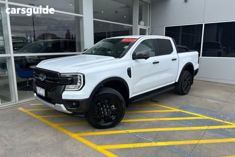 White 2025 Ford Ranger Double Cab Pick Up Phev Sport (4X4)