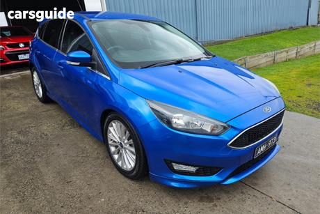 Blue 2017 Ford Focus Hatchback Sport
