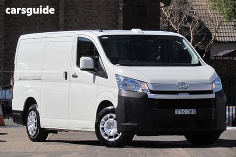 White 2022 Toyota HiAce Van Lwb
