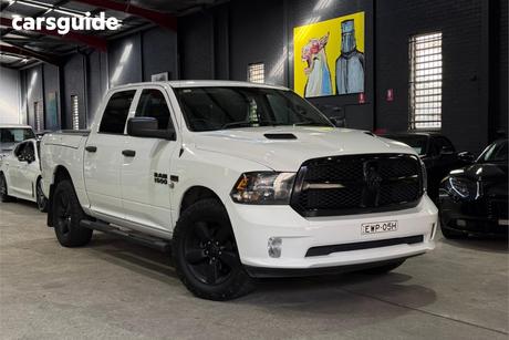 White 2022 RAM 1500 Crew Cab Utility Express Rambox