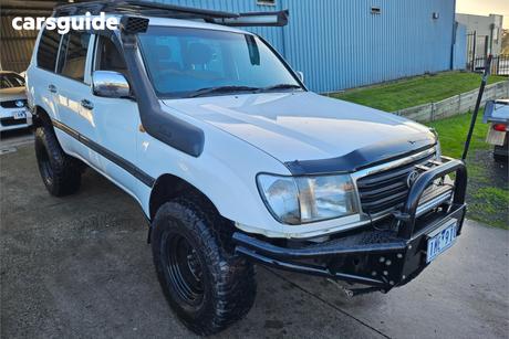 White 2003 Toyota Landcruiser Wagon Gxl (4X4)