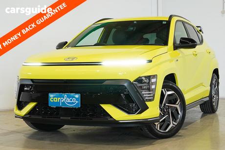 Yellow 2025 Hyundai Kona Wagon Hybrid Premium N Line Sunroof