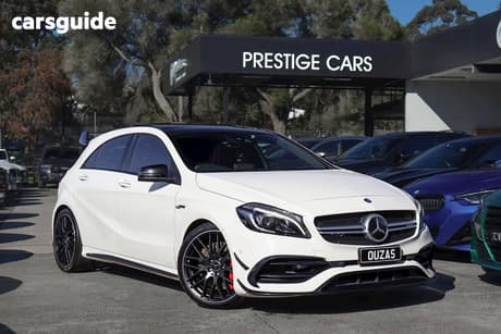 White 2017 Mercedes-Benz A45 Hatchback Amg