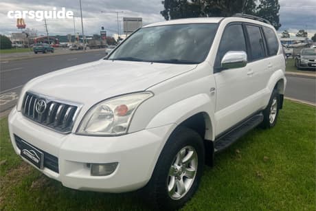 White 2007 Toyota Landcruiser Prado Wagon Gxl (4X4)