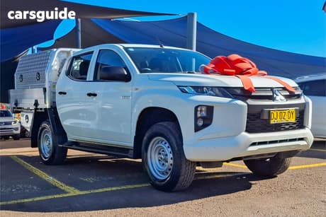 White 2023 Mitsubishi Triton Double Cab Pick Up Glx (4X4)